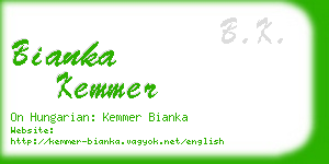 bianka kemmer business card